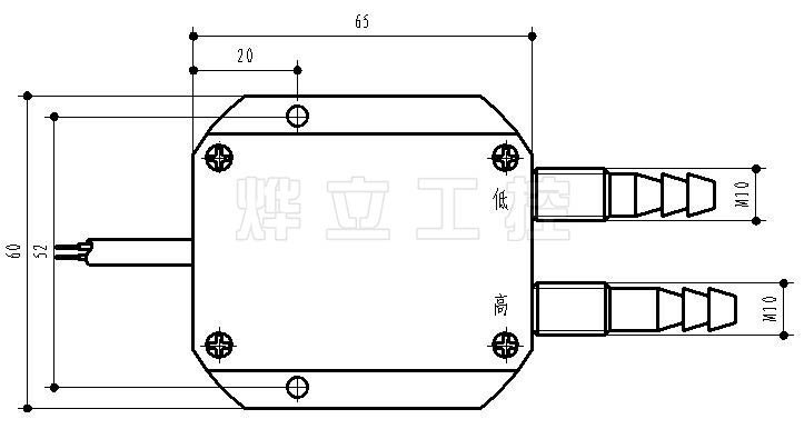 WMF-2000風(fēng)壓變送器外形