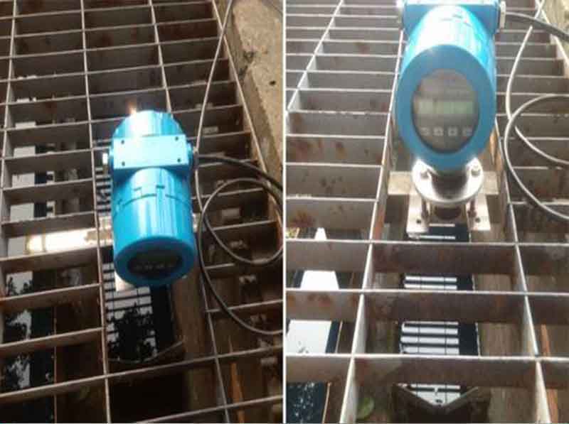 防爆超聲波液位計安裝實物圖